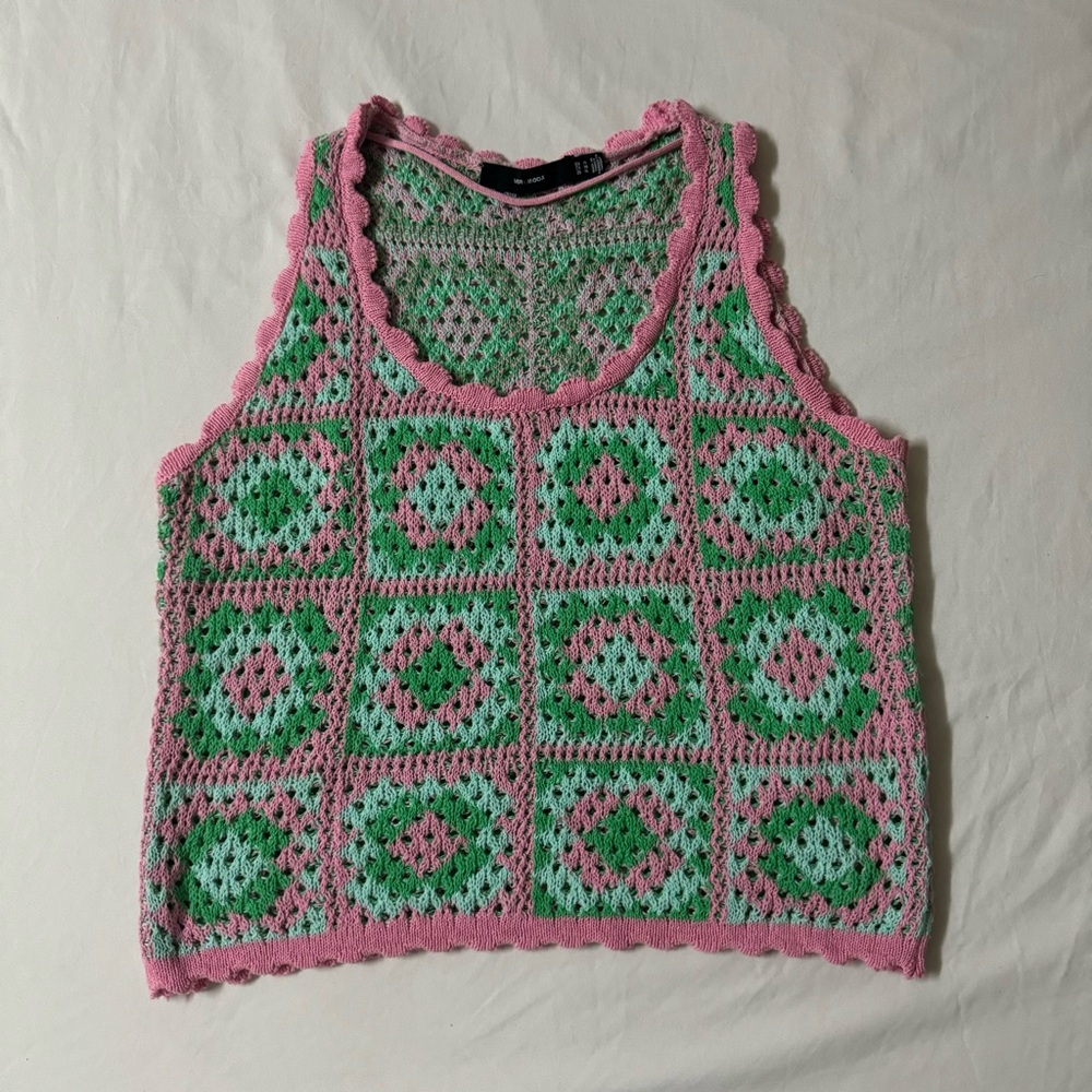 Vera Moda Crochet Knit Top